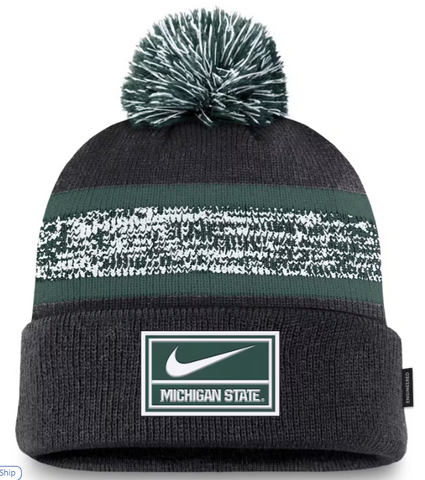 Nike On-Field Peak Cuffed Knit Hat with Pom