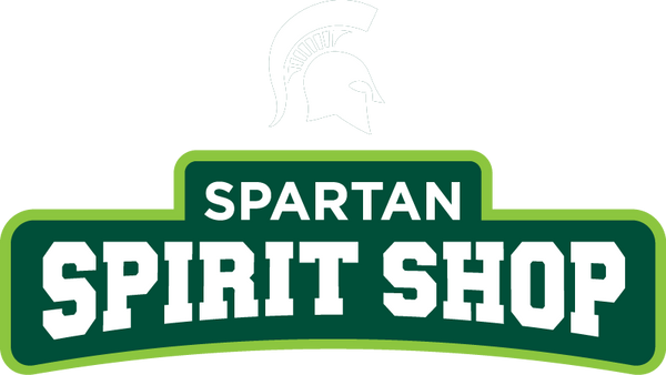 Logo of Spartan Spirit Shop with green and white colors on a white background