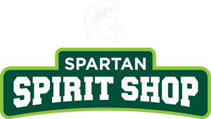 Logo of Spartan Spirit Shop with green and white colors on a white background