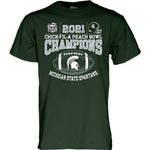 B84 Peach Bowl Champions Short Sleeve T-Shirt- Green