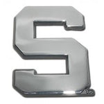 Elektroplate Chrome Block S Auto Emblem