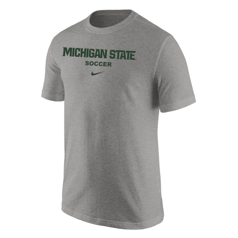 Nike MSU Soccer Short Sleeve Tee Grey