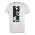 Nike Youth Michigan State "Our Time" Dri-Fit Short Sleeve Tee