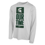 Nike Youth Michigan State "Our Time" Dri-Fit Long-Sleeve Tee