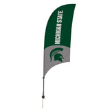 MSU Razor Feather Flag with Spike Base