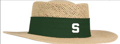 Ahead Michigan State Gambler Straw Hat with Block S