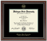 Church Hill Classics Diploma Frame Gold Embossed in Chateau (Ph.D./Medical)