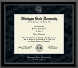 Church Hill Classics Diploma Frame Silver Embossed in Onyx Silver (College of Law)
