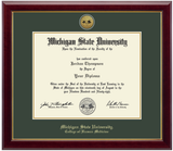 Church Hill Classics Diploma Frame Gold Engraved Medallion in Gallery (Ph.D./Medical)