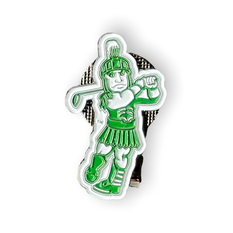 Prime Time Awards Golfing Sparty Ball Marker with Hat Clip