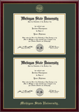 Church Hill Classics Double Diploma Frame Gold Embossed in Galleria (Bachelor's/Master's)