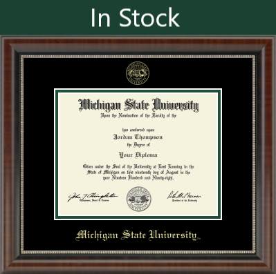 Church Hill Gold Embossed Diploma Frame in Chateau Black/ Gold (Bachelor/ Master)
