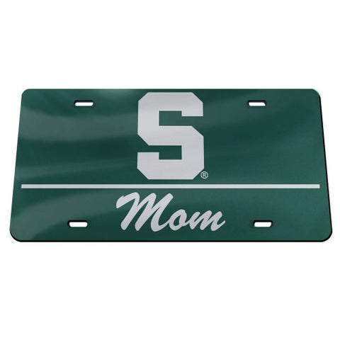 Wincraft MSU Acrylic Classic Mom License Plate