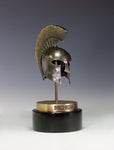 ICON Artworks 10" Bronze Plated Cast Pewter Spartans Helmet Desktop Sculpture