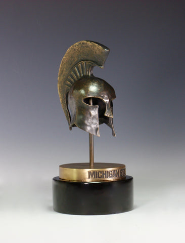 ICON Artworks 6.5" Bronze Plated Cast Pewter Spartans Helmet Desktop Sculpture