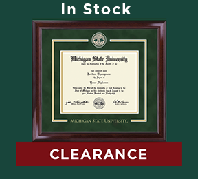 Store Michigan State University Silver Engraved Medallion Diploma Frame