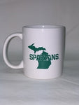 Neil Spartans White Mug State of Michigan