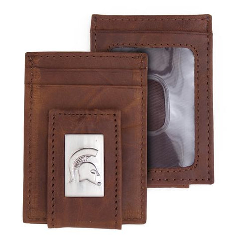 Eagles Wings Michigan State Spartans Front Pocket Wallet