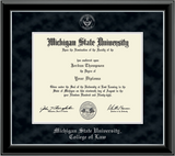 Church Hill Classics Diploma Frame Silver Embossed in Onyx Silver (College of Law)
