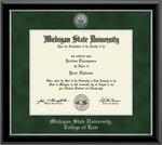 Church Hill Classics Diploma Frame Silver Engraved Medallion in Onyx Silver (College of Law)