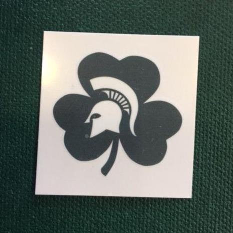 St. Patrick's Day Face Tattoo